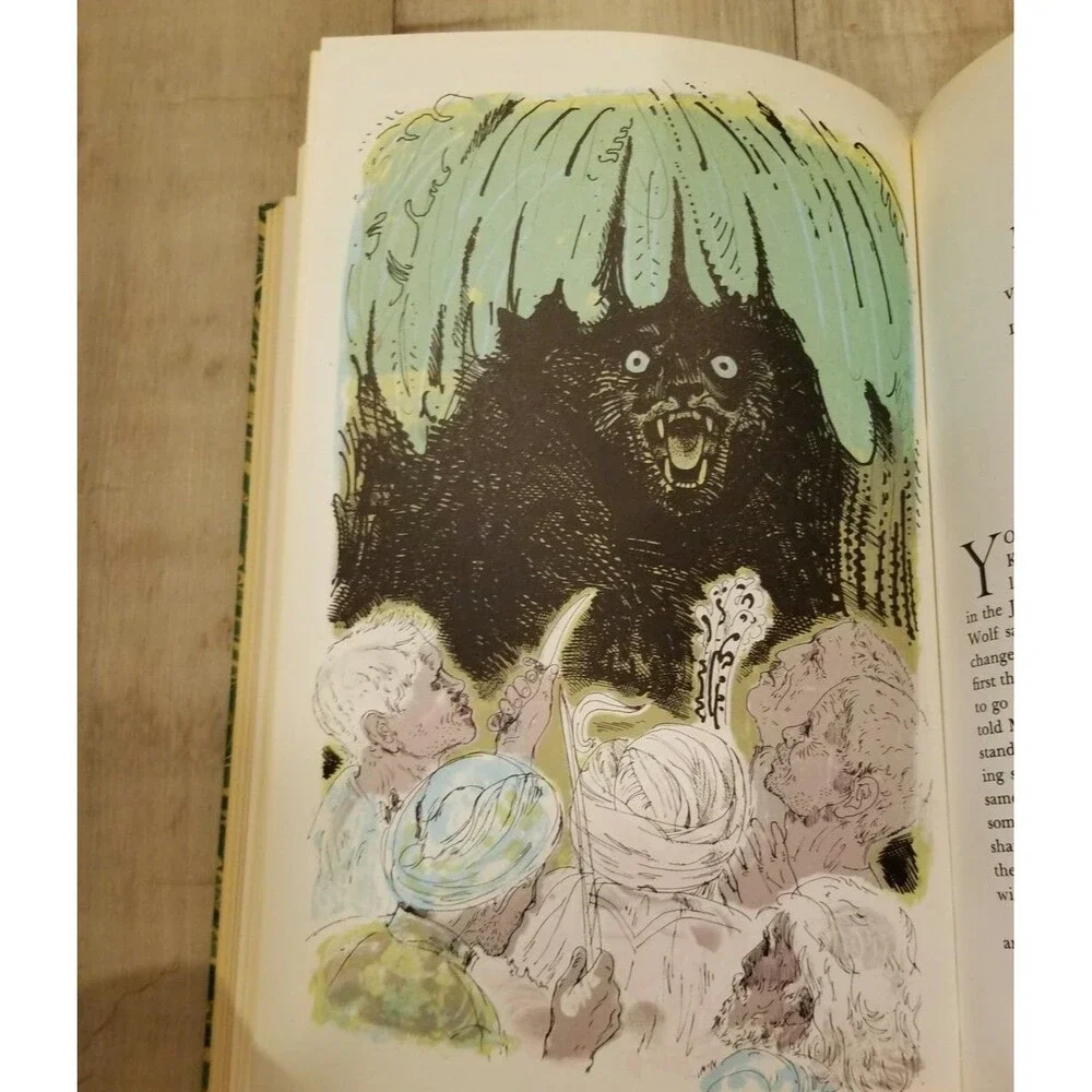 The Jungle Books Rudyard Kipling Heritage Press 1968 HC Vg Vintage Childrens